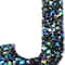 12 Pack: Black AB Letter Bling Sticker by Recollections®